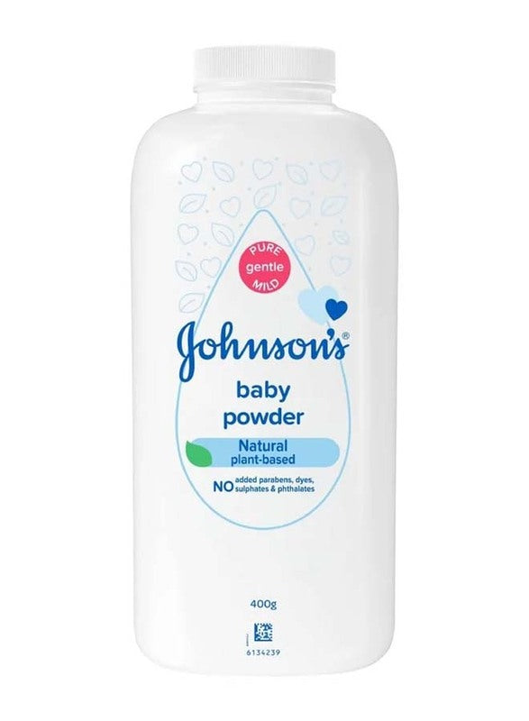 JOHNSONS NATURAL BABY POWDER 400G