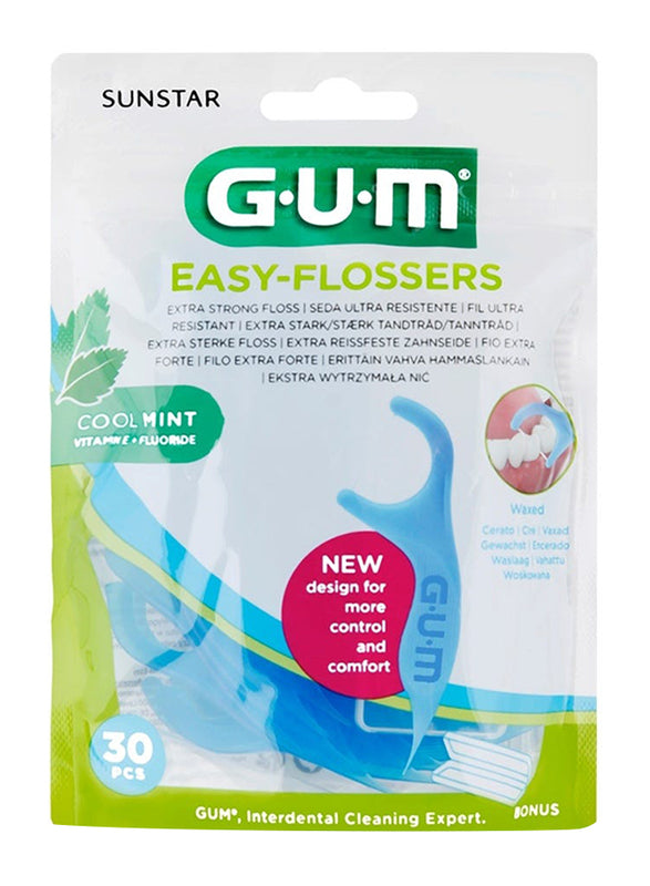 Gum Cool Mint Easy-Flossers, 30 Pieces