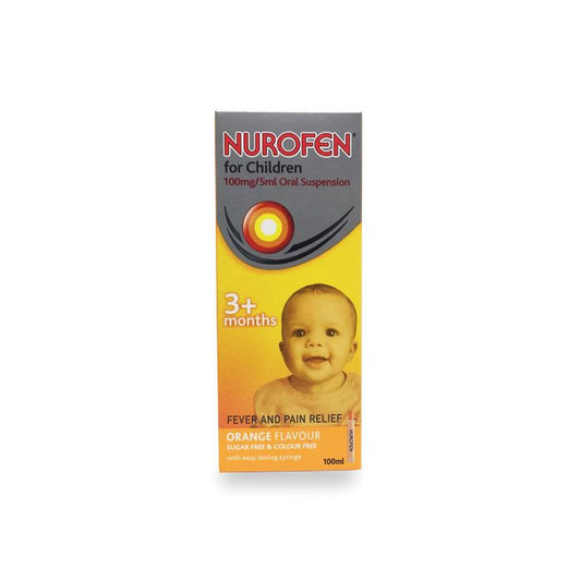 Nurofen For Children's 100mg/5ml Suspension 100ml Bottle