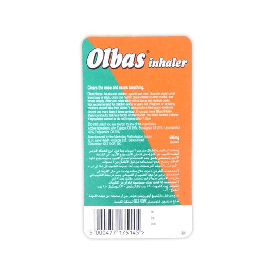 Olbas Inhaler Nasal Stick 695 mg