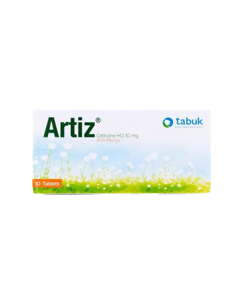 Artiz Cetirizine Hci 10Mg Anti-Allergy 10 Tablets