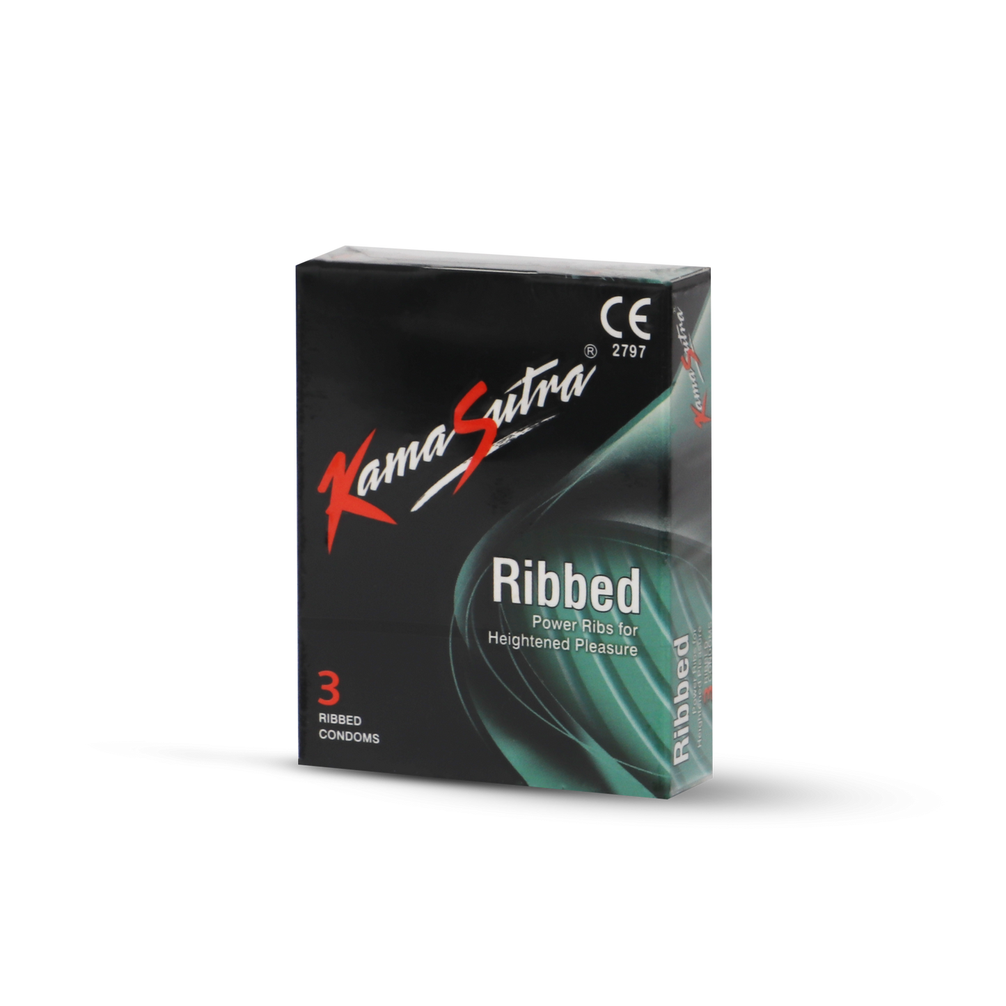 Kamasutra Ribbed Condoms, 3 Condoms